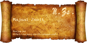 Majsai Zsolt névjegykártya